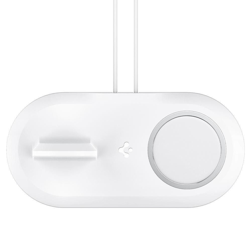 Spigen MagFit Duo Wireless Asztali Töltő - Fehér