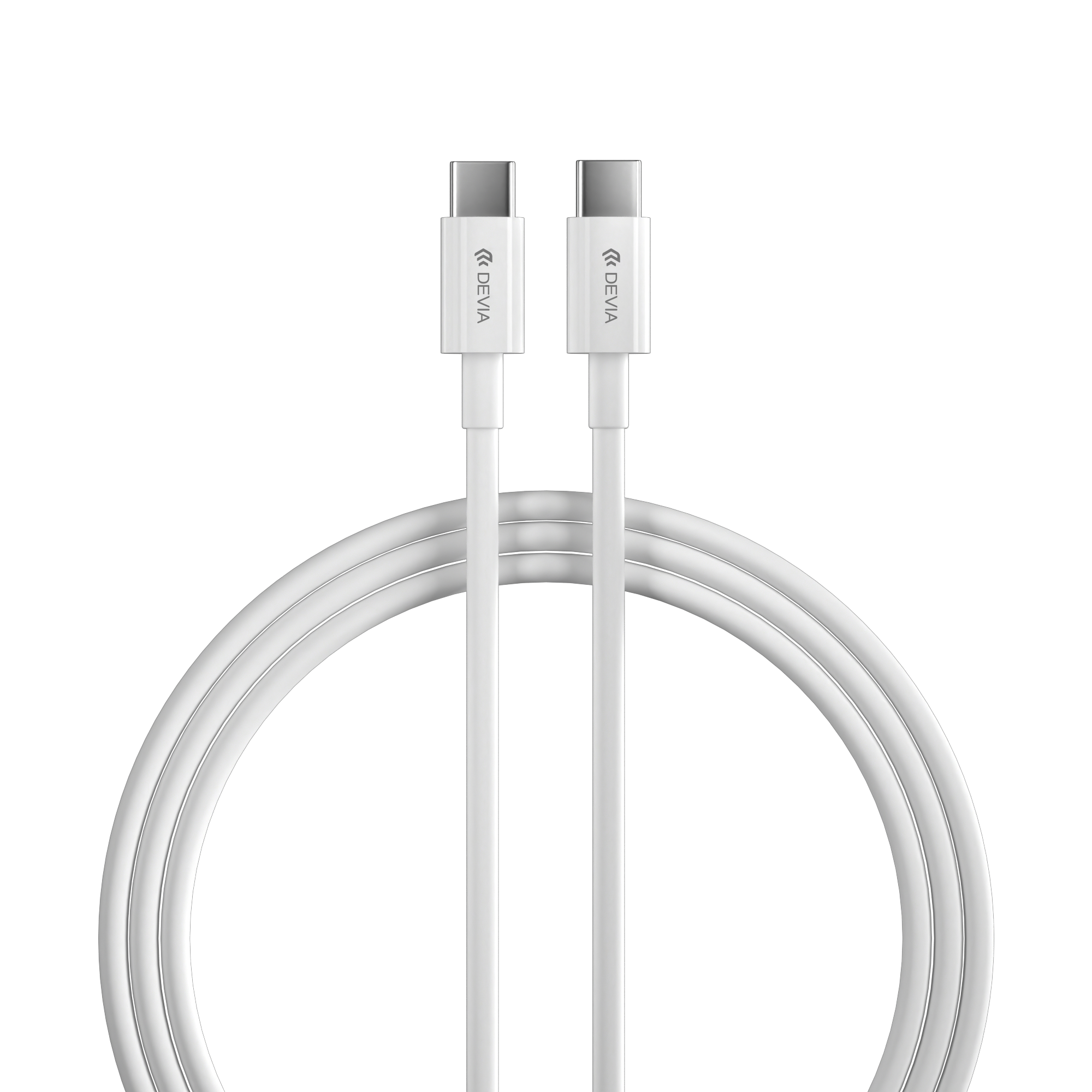 DEVIA EC042 Smart PD 60W USB Type-C 1M Adatkábel - Fehér