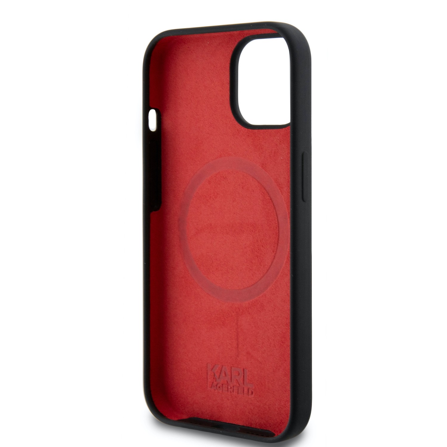 Apple iPhone 15 KARL LAGERFELD KLHMP15SSLMP1K Liquid Silicon MagSafe Hátla