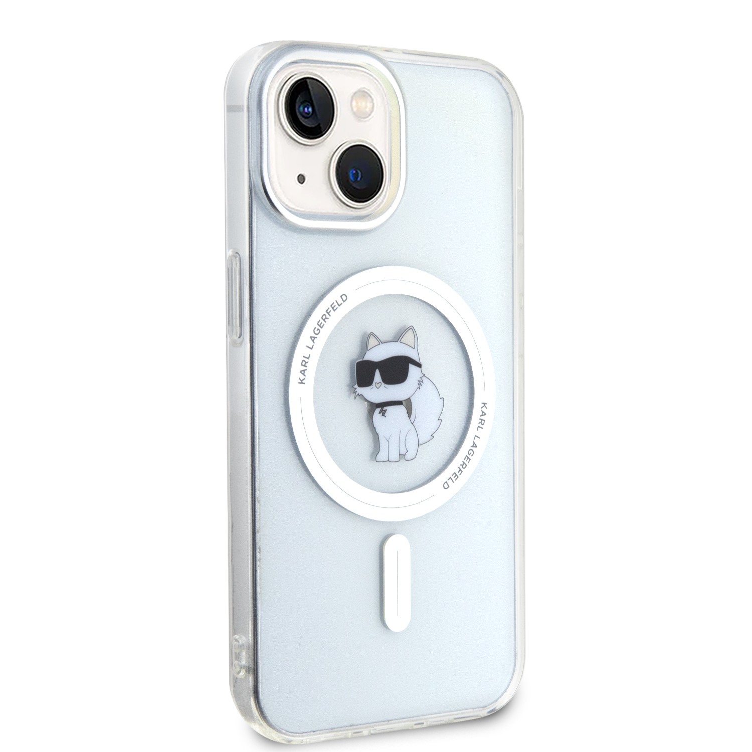 Apple iPhone 15 KARL LAGERFELD KLHMP15SHFCCNOT Magsafe IML Hátlap - Átláts