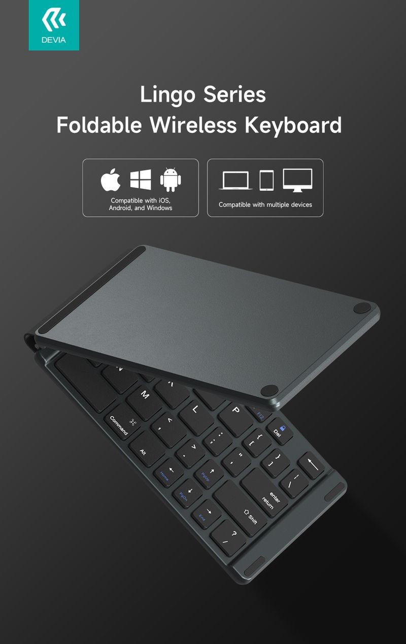 Devia EL193 Lingo Wireless Billentyűzet - Fekete