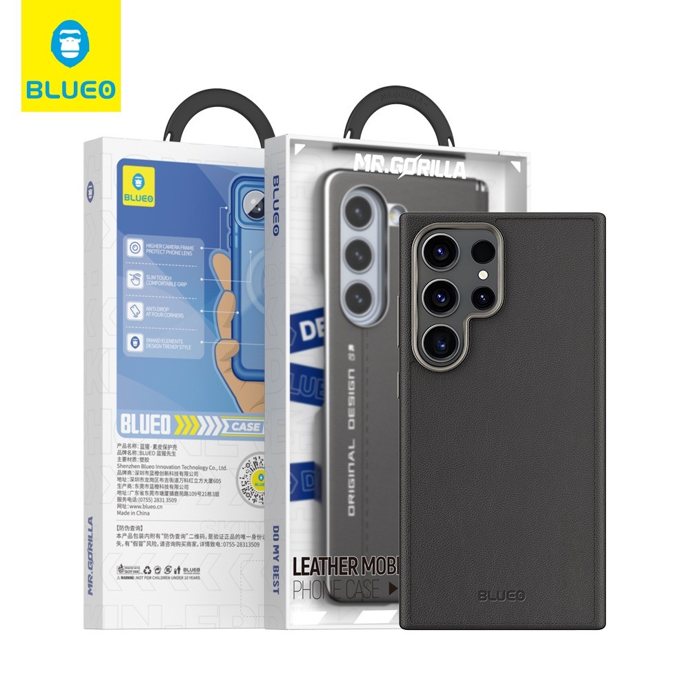 Samsung S24 Blueo Synthetic Leather Hátlap - Átlátszó