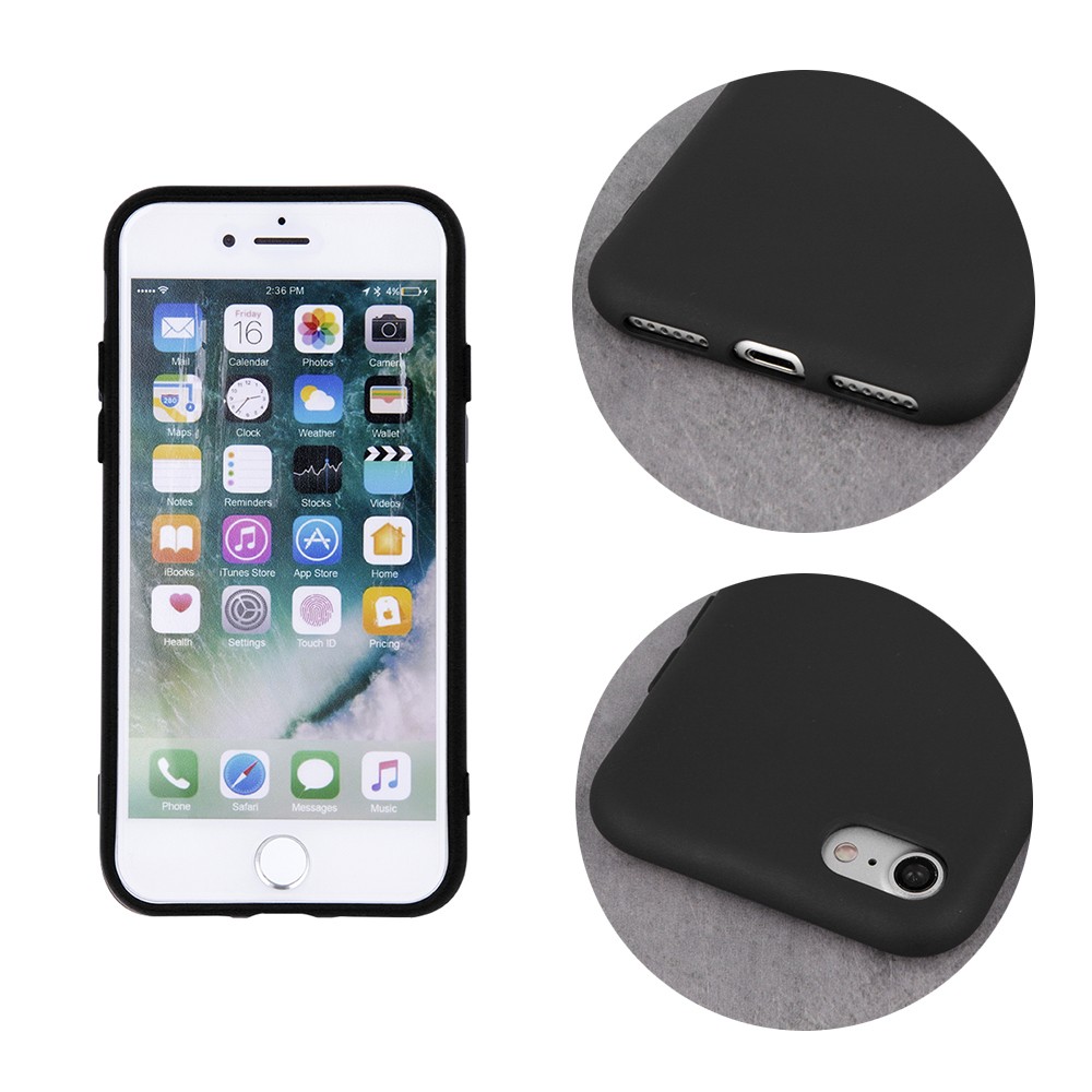 Apple iPhone 16 Silicon Hátlap - Fekete