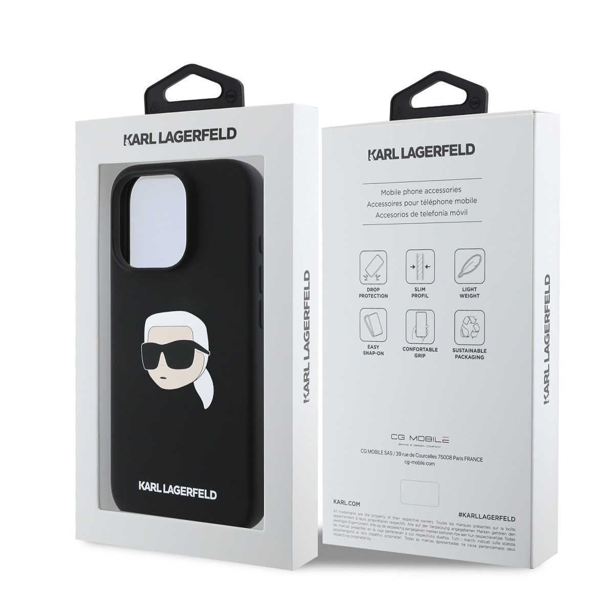 Apple iPhone 16 Pro Max KARL LAGERFELD KLHMP16XSKHPPLK Liquid Silicon MagS