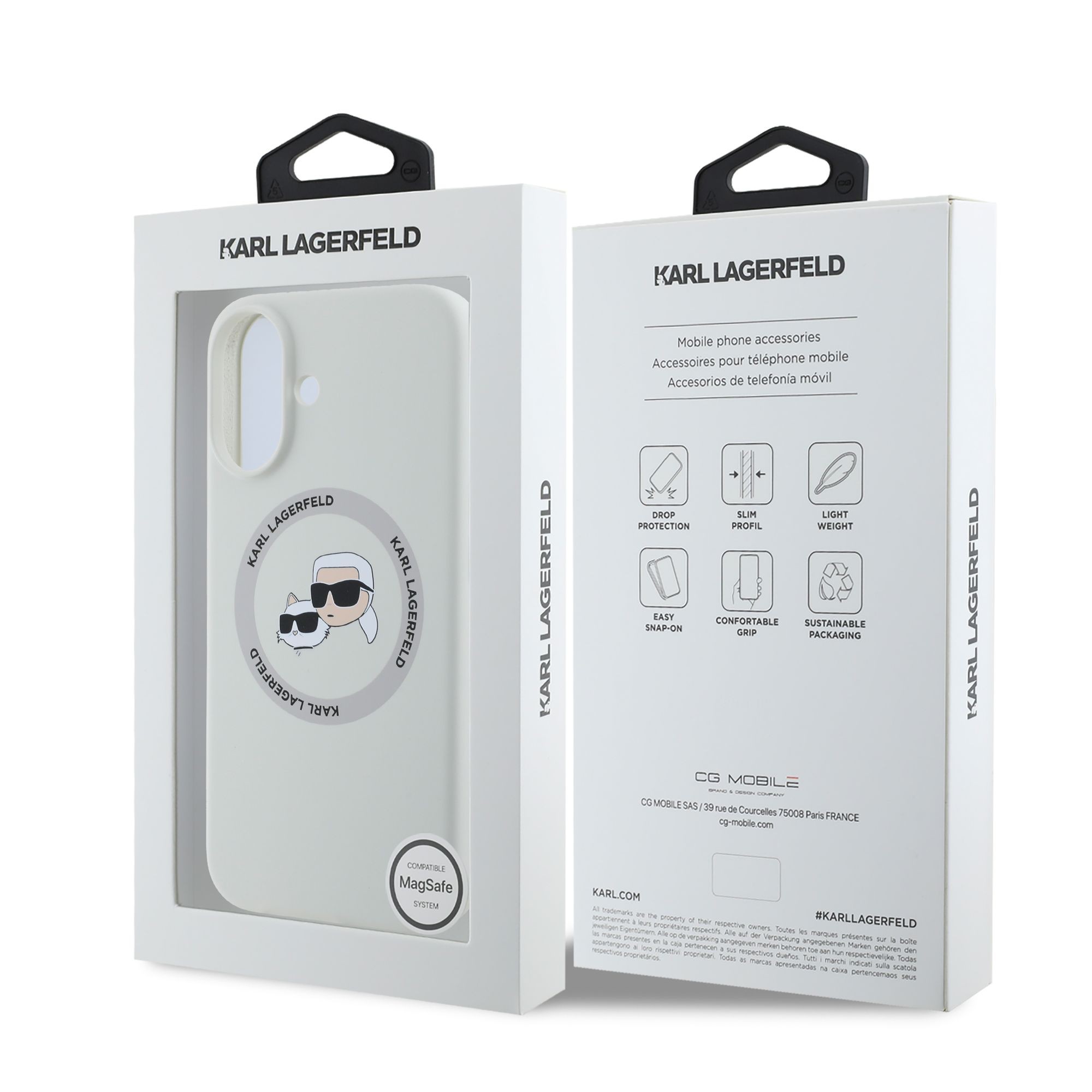 Apple iPhone 16 KARL LAGERFELD KLHMP16SSKCHTCE Liquid Silicon MagSafe Hátl