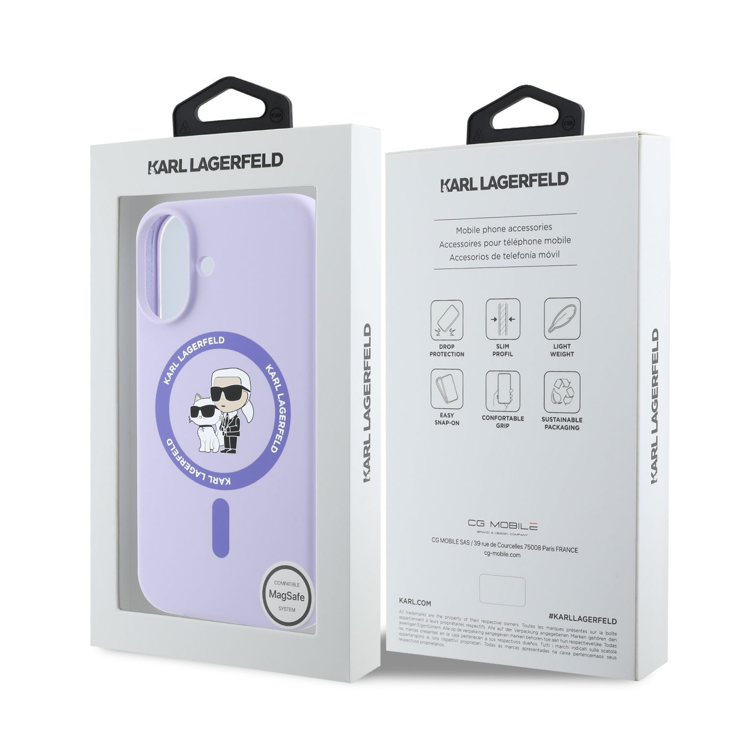Apple iPhone 16 KARL LAGERFELD KLHMP16ASSCMKCRHU Liquid Silicon MagSafe Há