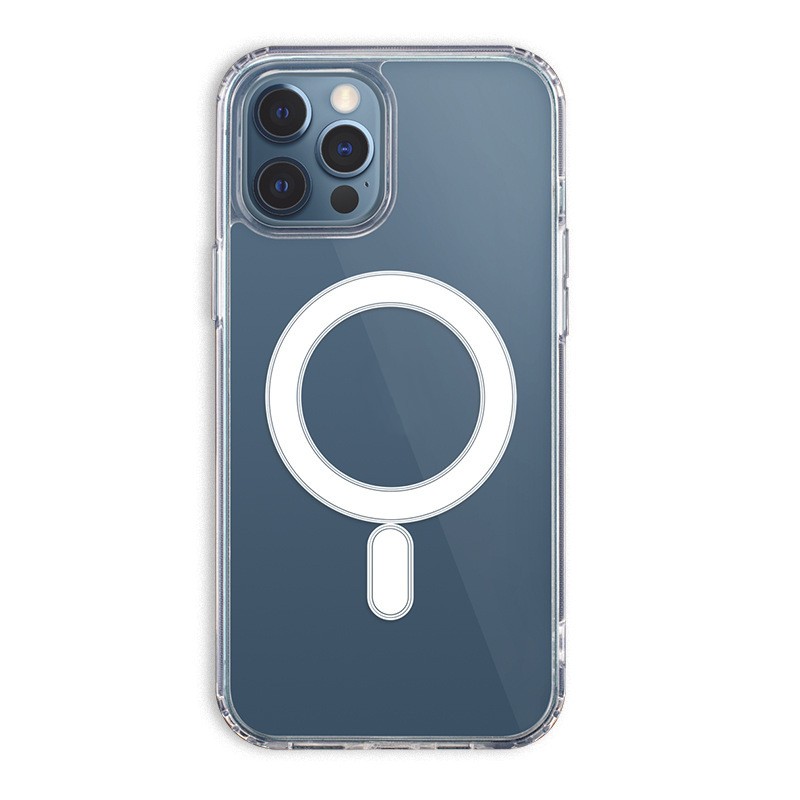Apple iPhone 12/12 Pro Anti Shock Magsafe Hátlap - Átlátszó