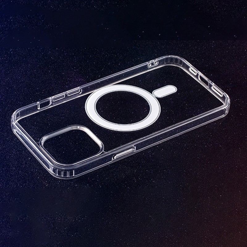 Apple iPhone 12/12 Pro Anti Shock Magsafe Hátlap - Átlátszó