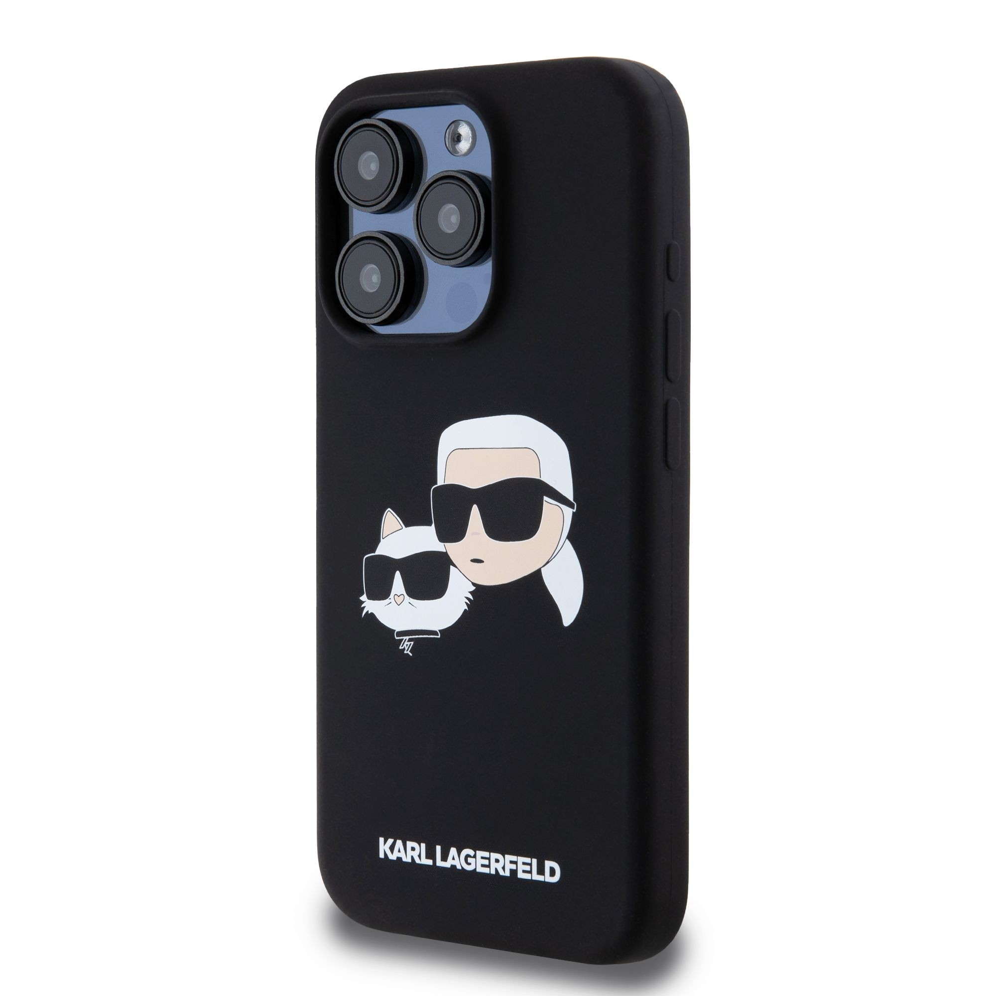 Apple iPhone 15 Pro KARL LAGERFELD KLHMP15LSKCHPPLK Liquid Silicon MagSafe