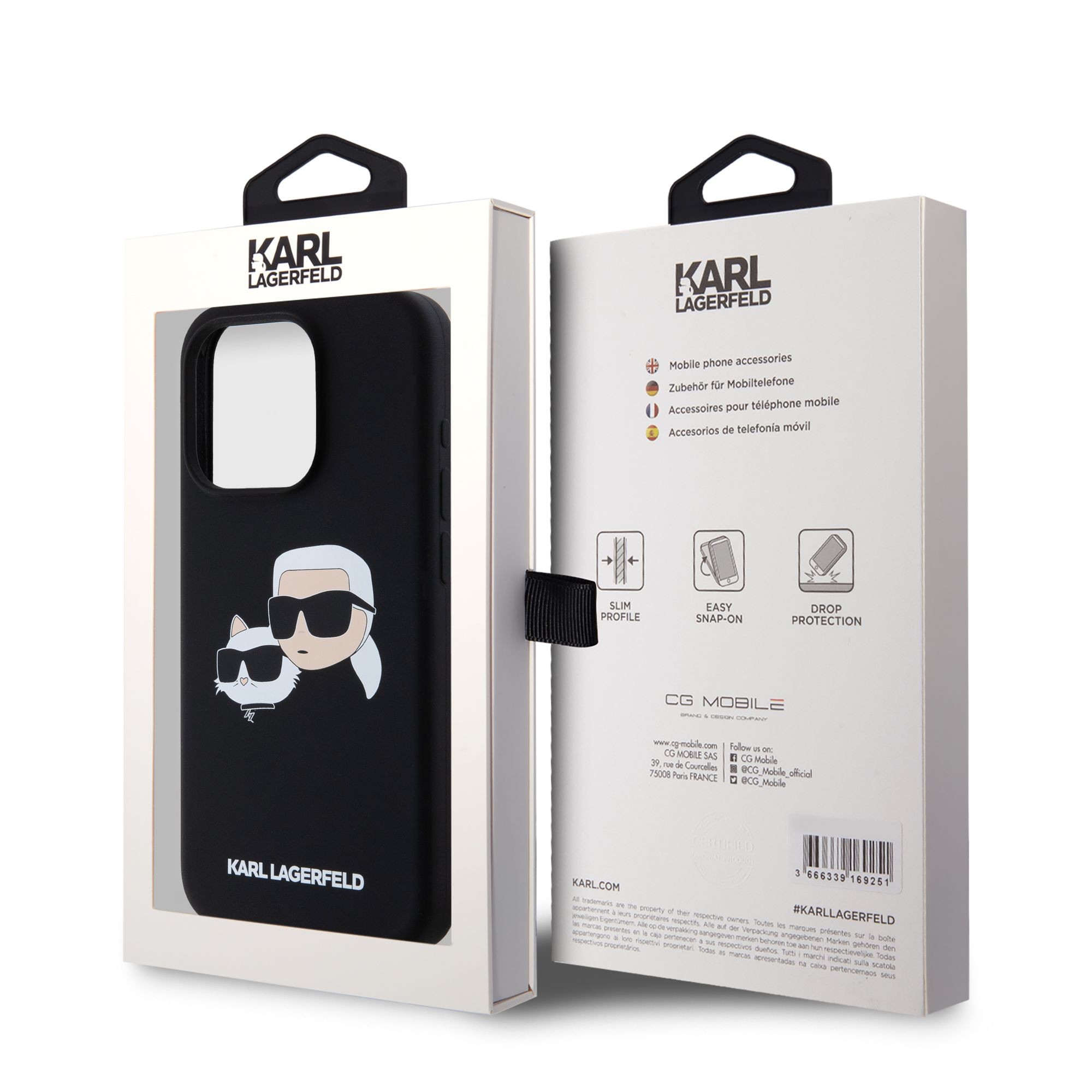 Apple iPhone 15 Pro KARL LAGERFELD KLHMP15LSKCHPPLK Liquid Silicon MagSafe