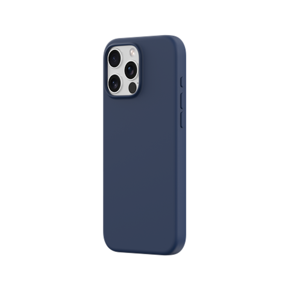 Apple iPhone 16 Devia Nature Liquid Silicone Magsafe Hátlap - Sötétkék