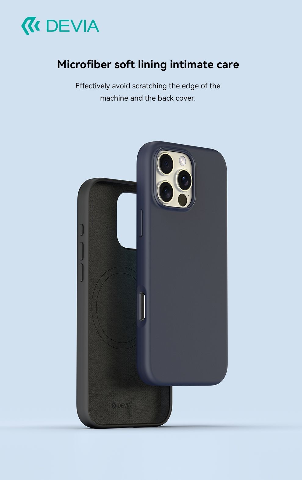 Apple iPhone 16 Devia Nature Liquid Silicone Magsafe Hátlap - Fekete