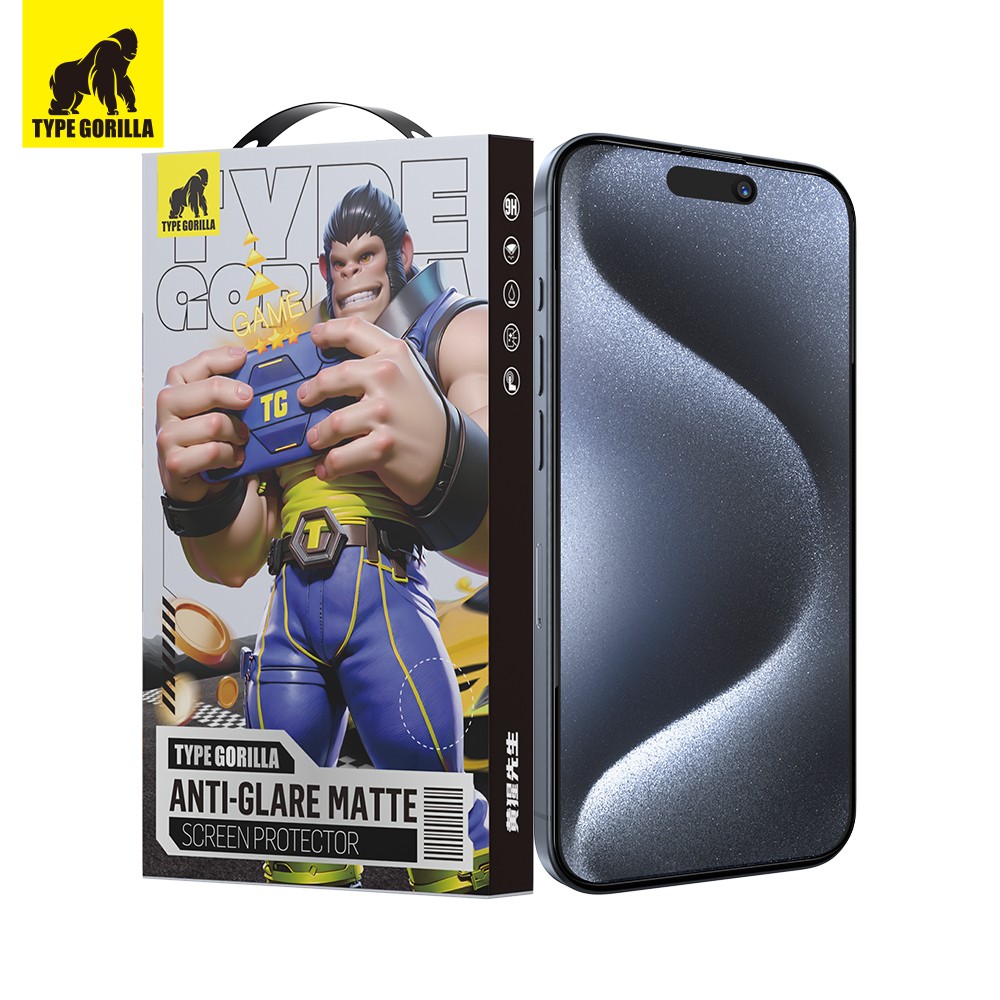 Apple iPhone 16 Pro TG ESD Anti-Glare 2.5D Full Üvegfólia - Fekete