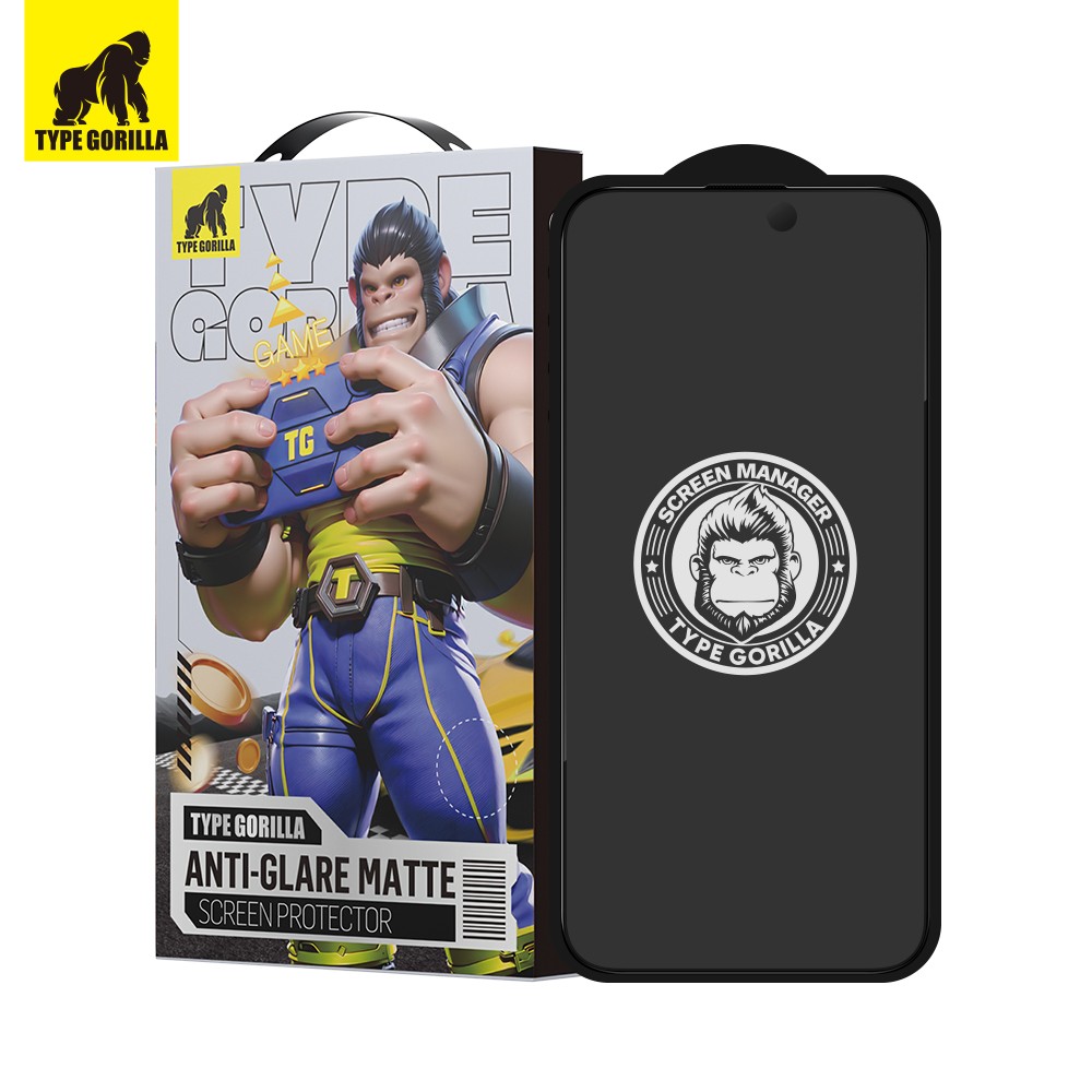 Apple iPhone 15/16 TG ESD Anti-Glare 2.5D Full Üvegfólia - Fekete