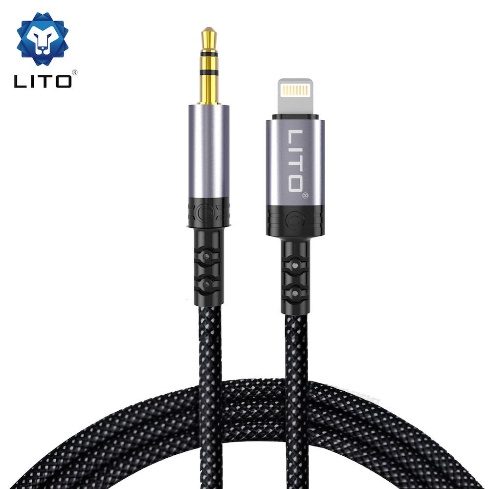 Lito LA01 1M Lightning Audió kábel - Fekete