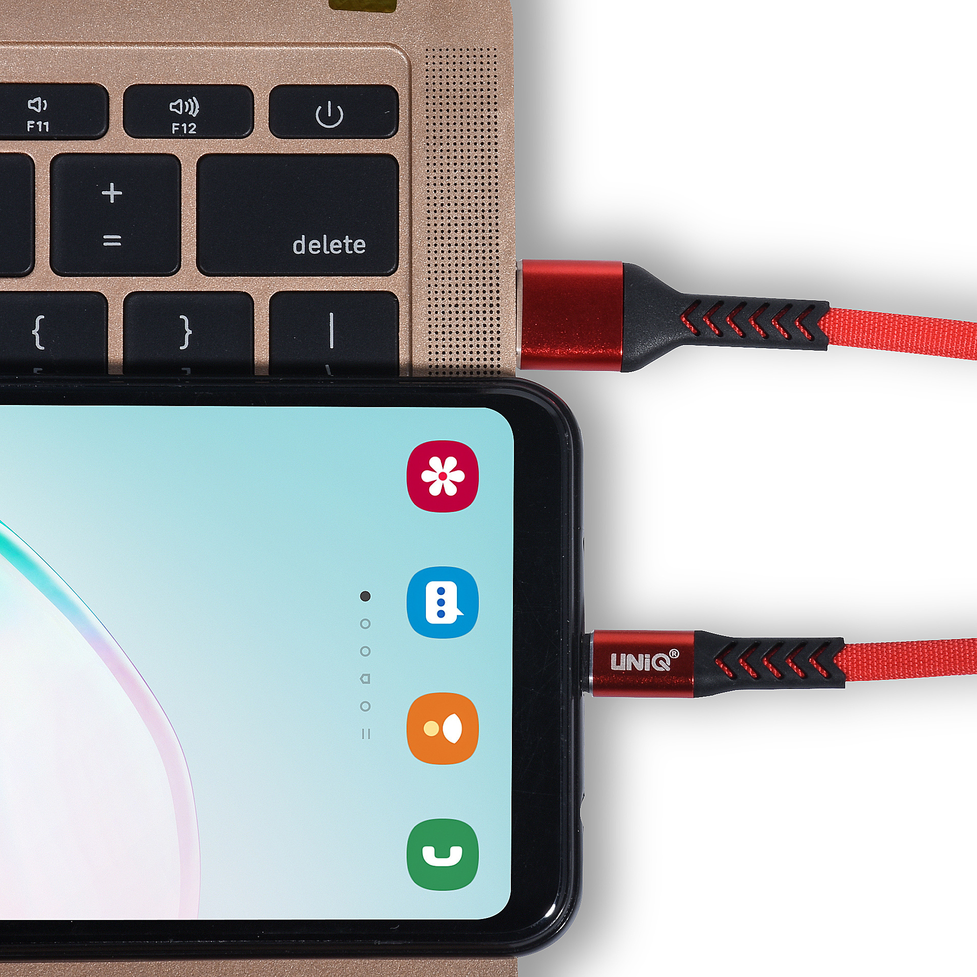 UNIQ Micro USB 2M Adatkábel - Fehér