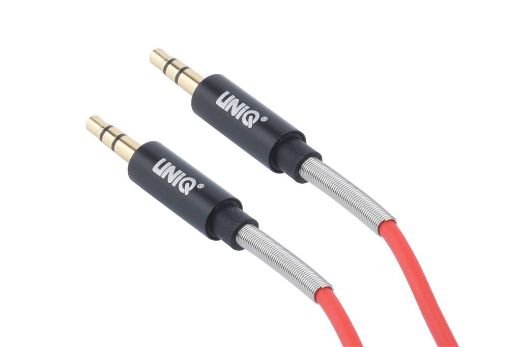 UNIQ NT-20 1M Aux Audió Kábel - Piros
