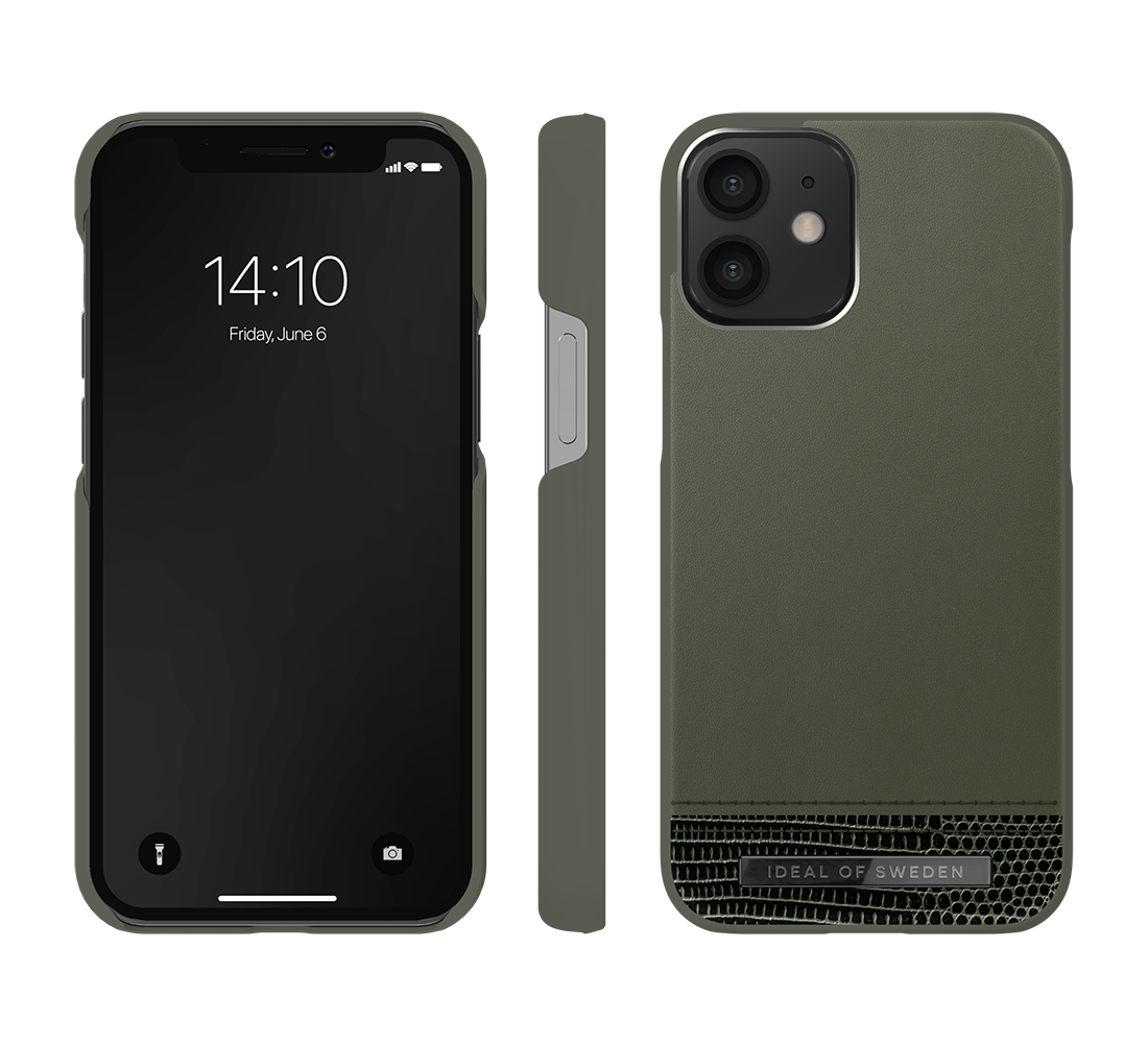 iDeal of Sweden iPhone 13 Mini Bőr Hátlap - Sötétzöld