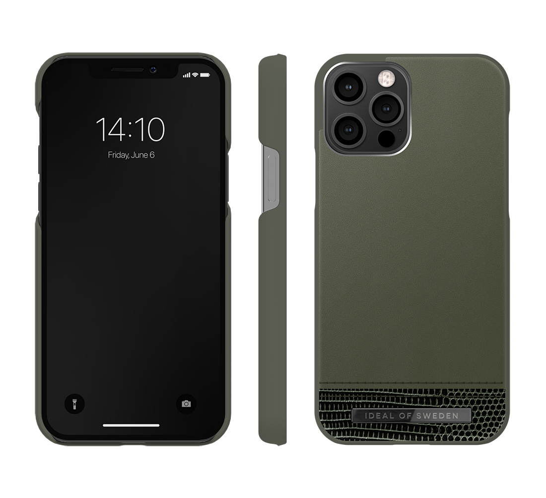 iDeal of Sweden iPhone 13 Bőr Hátlap - Sötétzöld