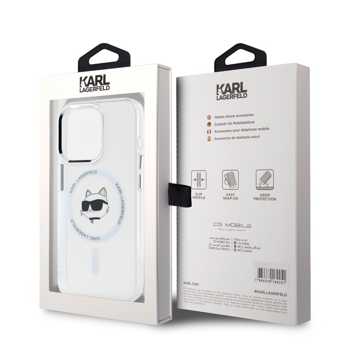 Apple iPhone 15 Pro Max KARL LAGERFELD KLHMP15XHLSCHH Magsafe IML Hátlap -