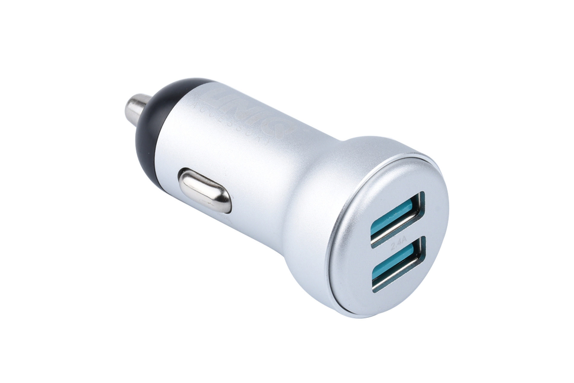 UNIQ 2.4A 2xUSB Autós Töltőfej + Micro USB 1M Adatkábel - Ezüst