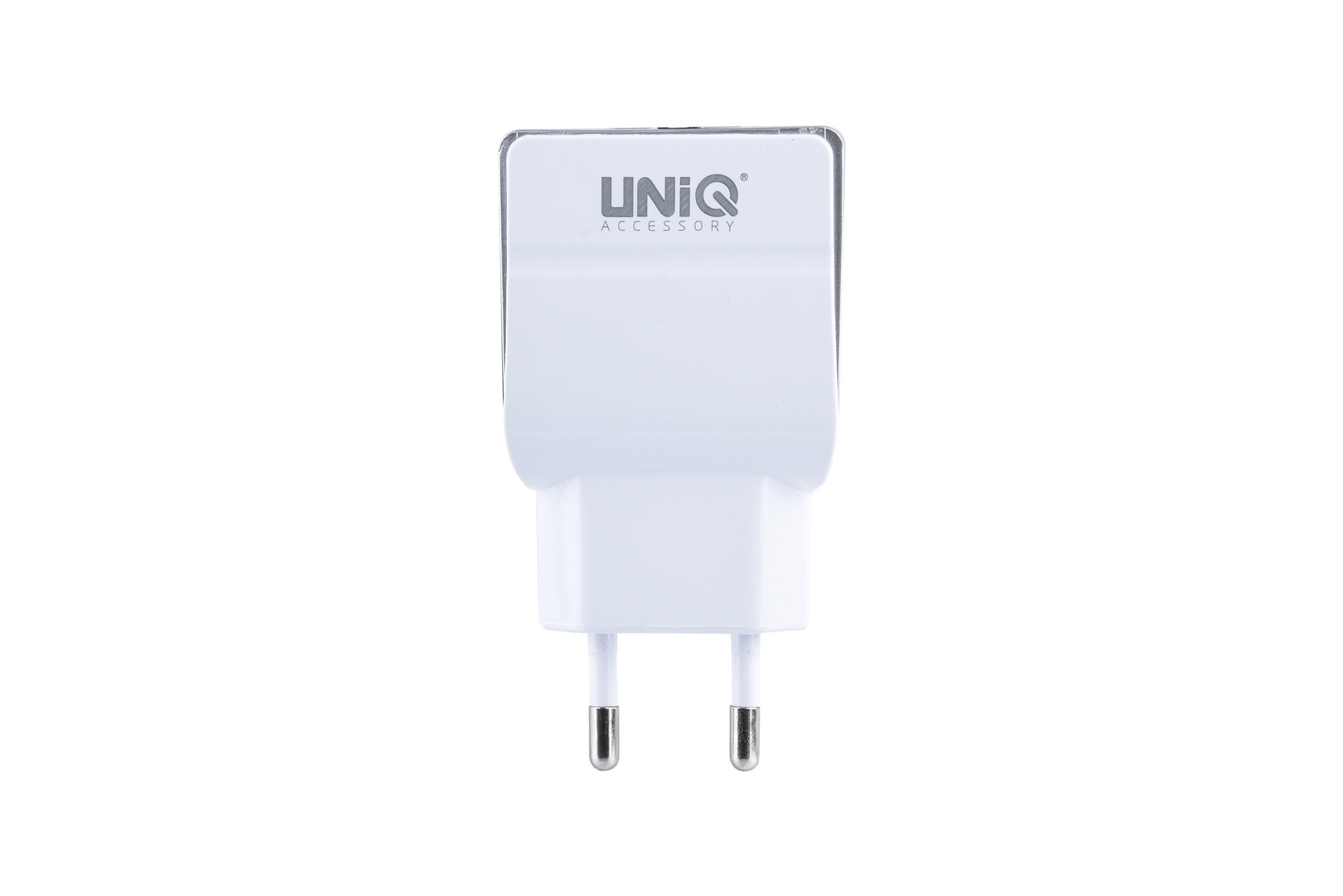 UNIQ 2.4A 2xUSB Hálózati Töltőfej + 1m Micro USB Töltőkábel - Fehér