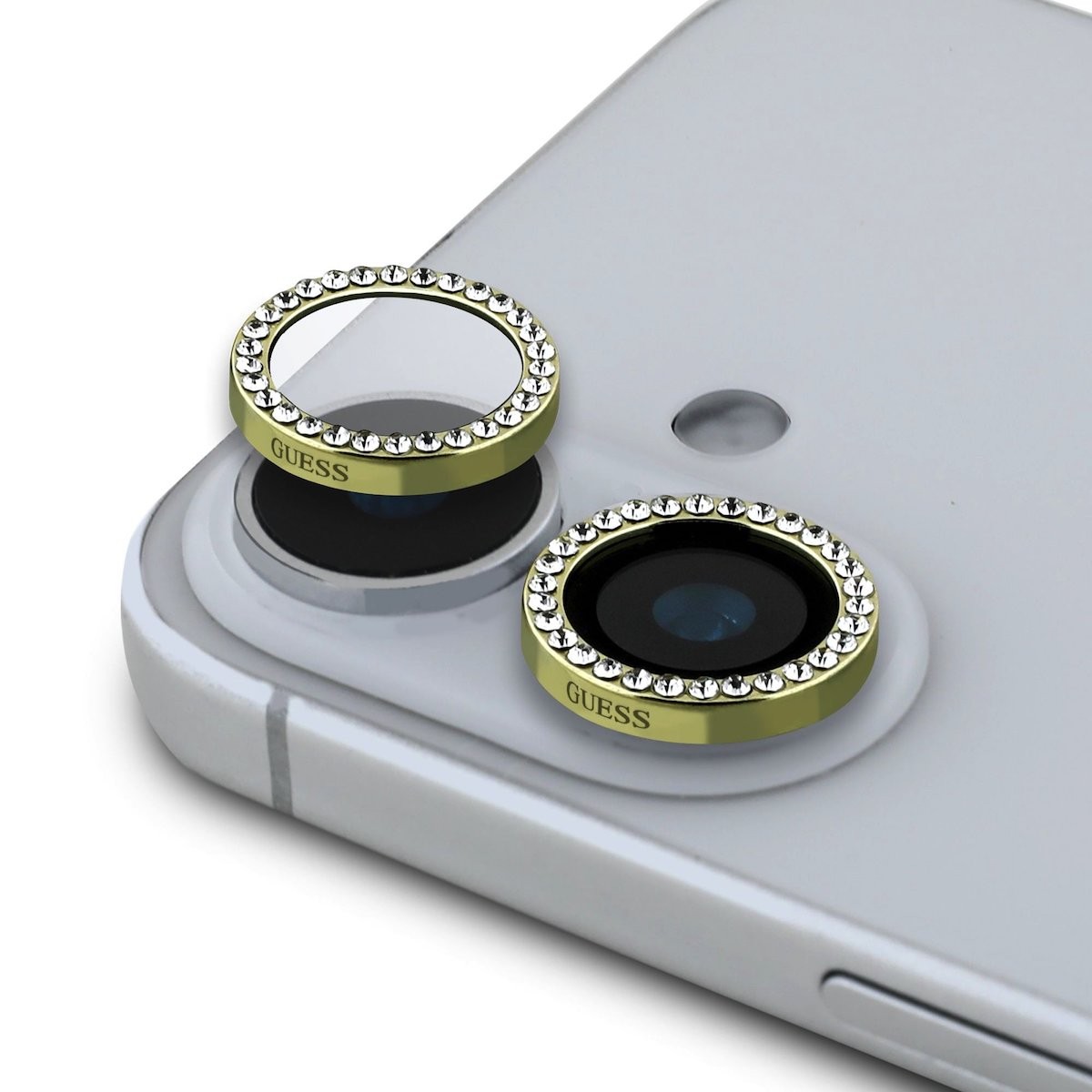 Apple iPhone 16/16 Plus Guess GUCL162SGGD Metal 3D Kameravédő Üvegfólia - 