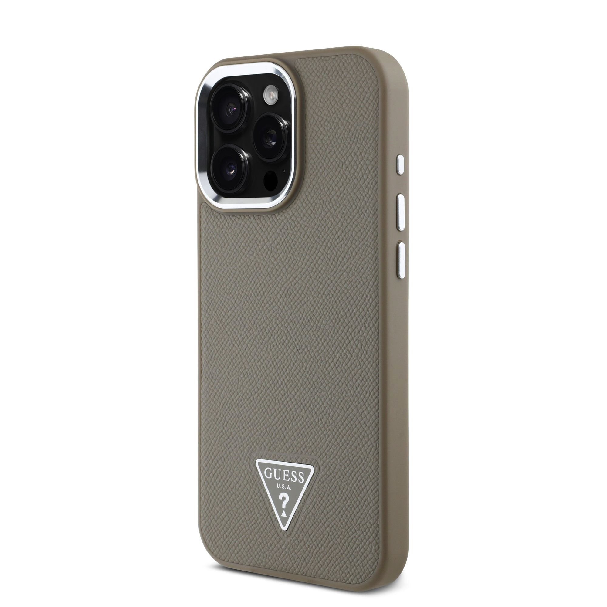 Apple iPhone 16 Pro GUESS GUHMP16LPGTSPSW MagSafe Hátlap - Barna