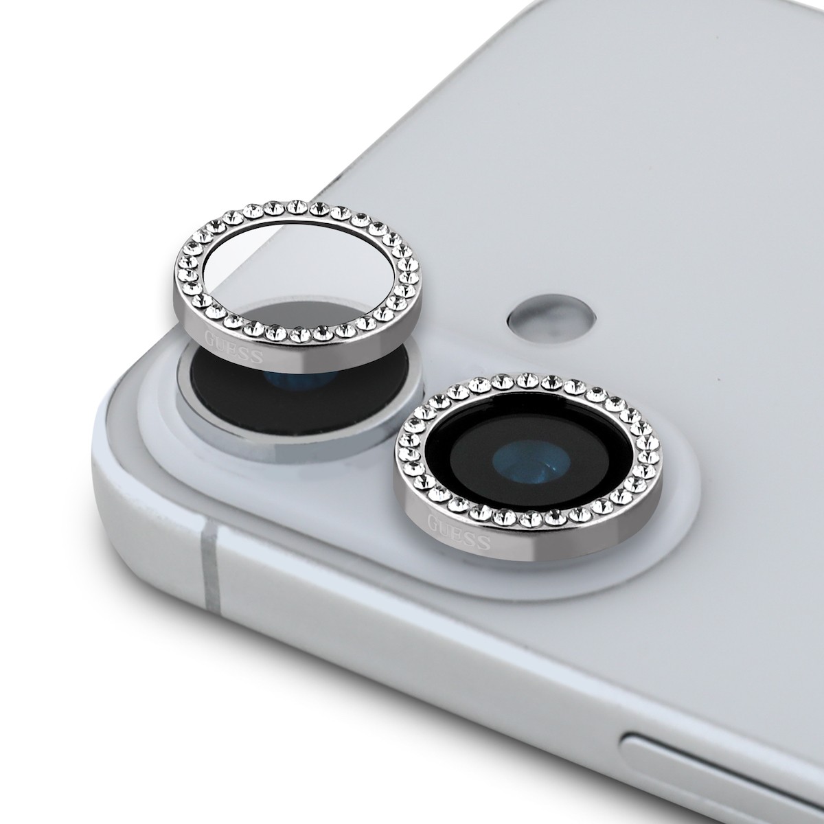 Apple iPhone 16/16 Plus Guess GUCL162SGGS Metal 3D Kameravédő Üvegfólia - 