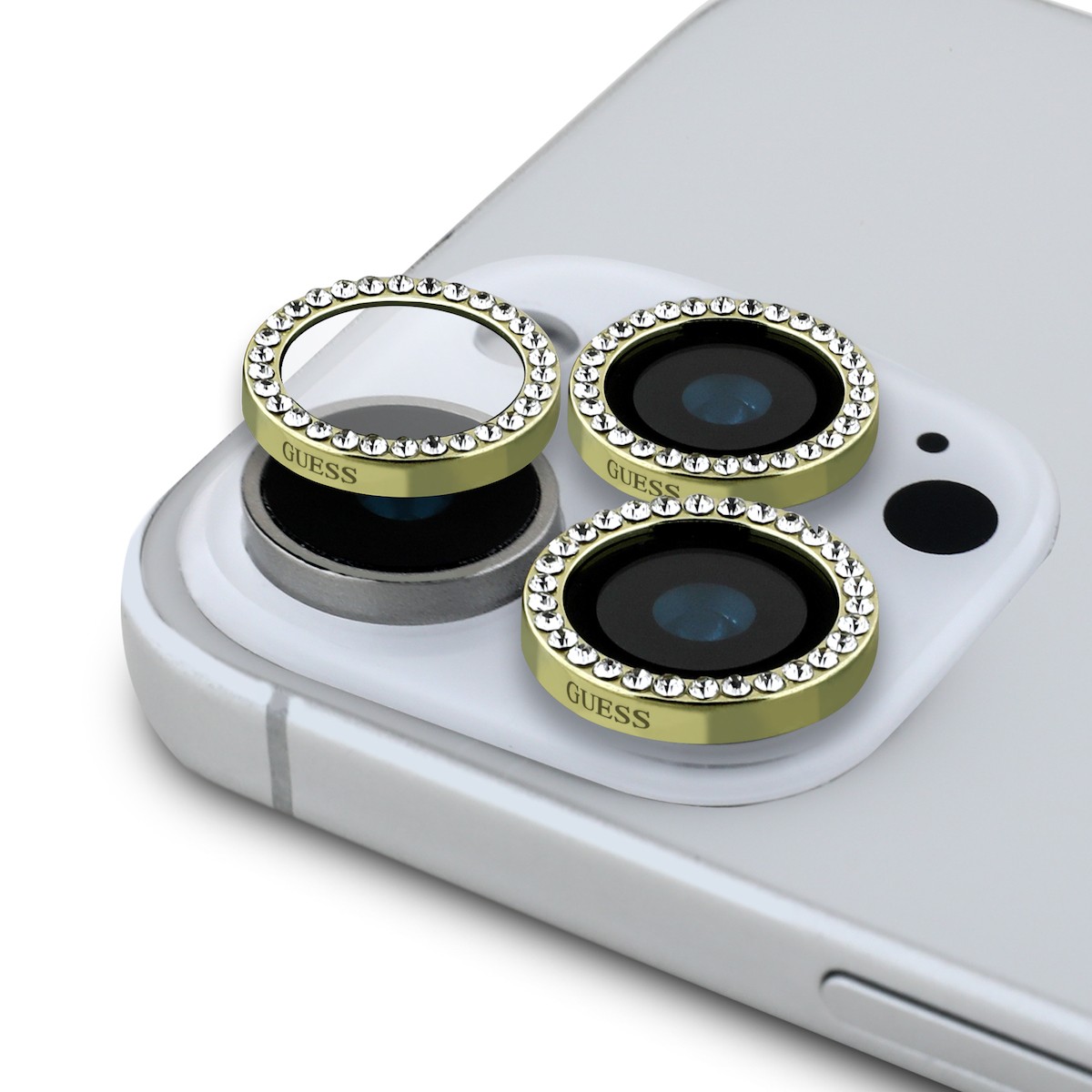 Apple iPhone 16 Pro/16 Pro Max Guess GUCL163SGGD Metal 3D Kameravédő Üvegf