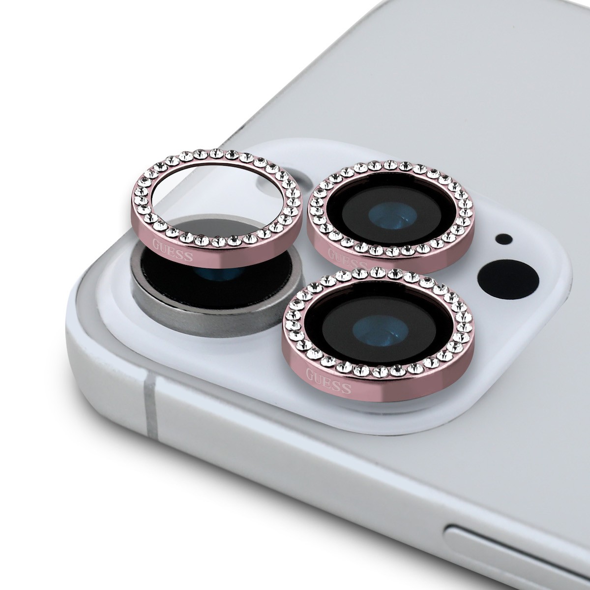 Apple iPhone 16 Pro/16 Pro Max Guess GUCL163SGGP Metal 3D Kameravédő Üvegf