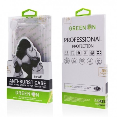 Apple iPhone 12 Mini Green On Anti Shock Hátlap - Átlátszó
