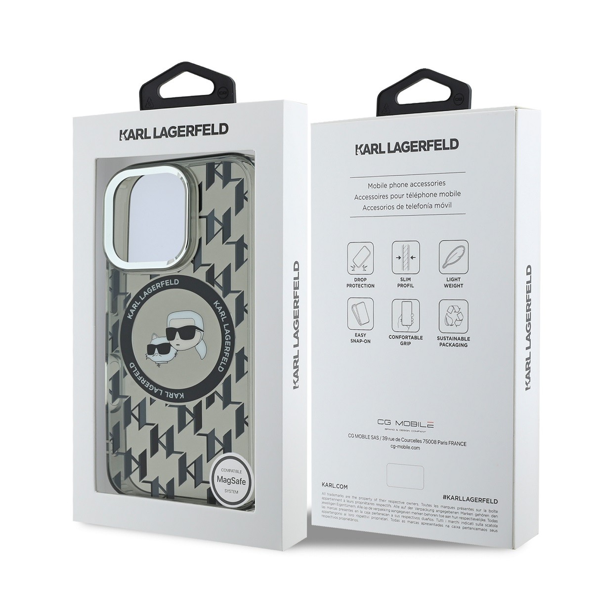 Apple iPhone 16 Pro KARL LAGERFELD KLHMP16LHMCKMHK Magsafe IML Hátlap - Fe