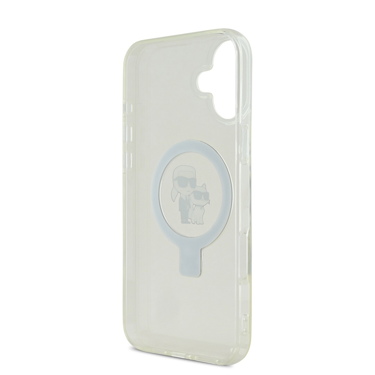 Apple iPhone 16 KARL LAGERFELD KLHMP16SHMRSKCH MagSafe Ringstand Hátlap - 
