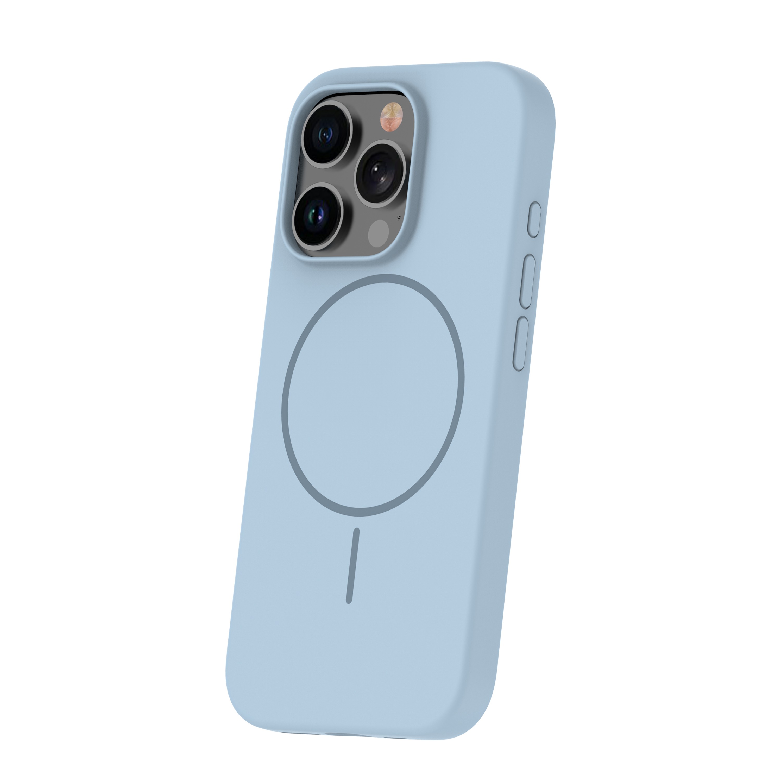 Apple iPhone 16 Pro Silicon Megsafe Hátlap - Világoskék