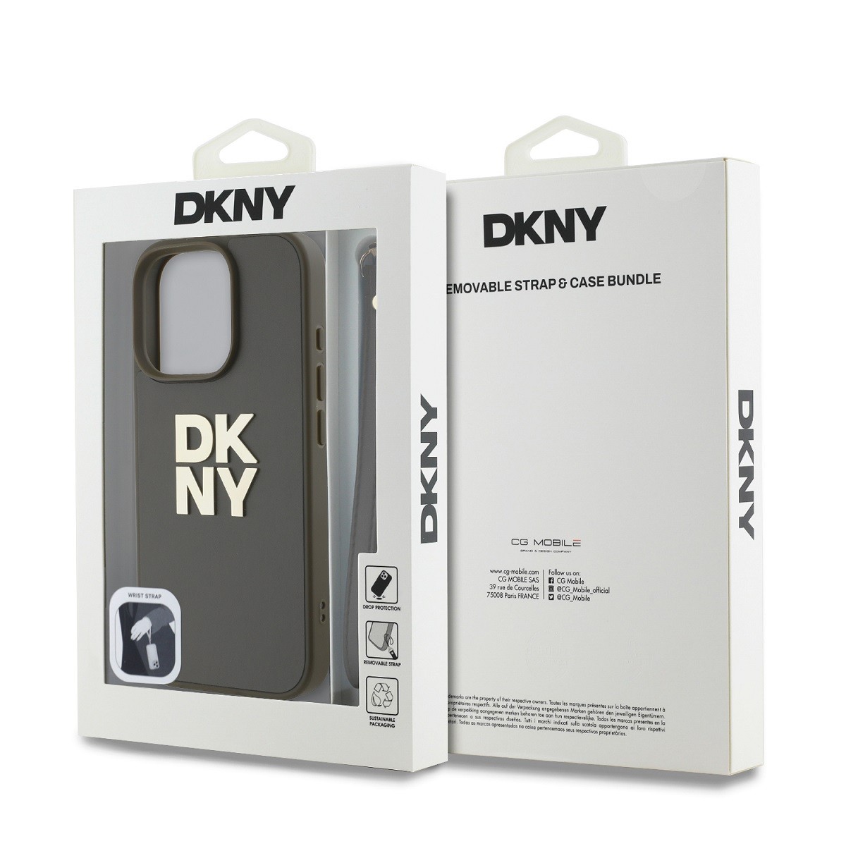 Apple iPhone 16 Pro Max DKNY DKHCP16XPBSWSA Hátlap - Barna