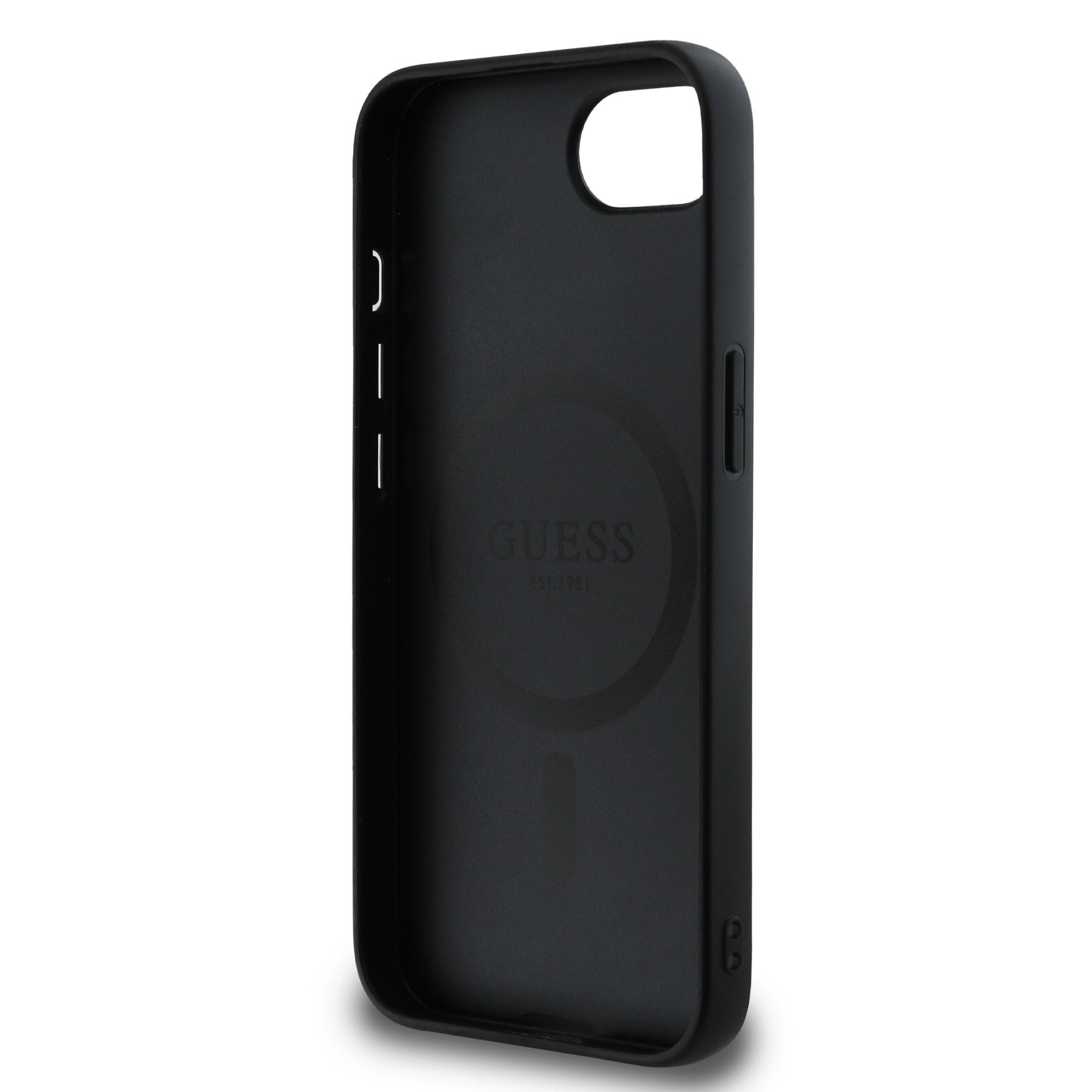 Apple iPhone 16e GUESS GUHMPSE4G4GFRK MagSafe Hátlap - Fekete
