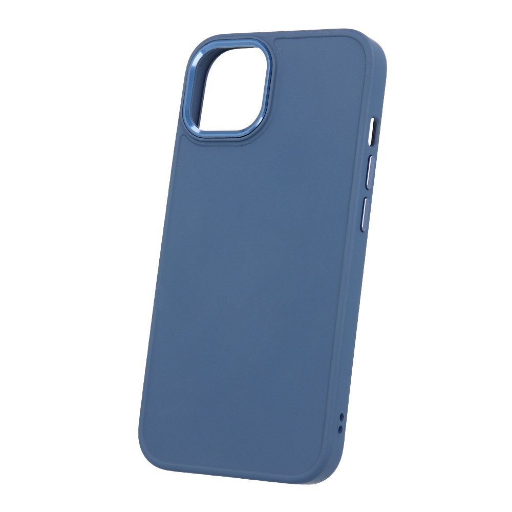 Apple iPhone 16 Silicon Satin Hátlap - Kék
