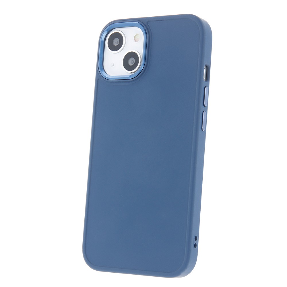 Apple iPhone 16 Silicon Satin Hátlap - Kék