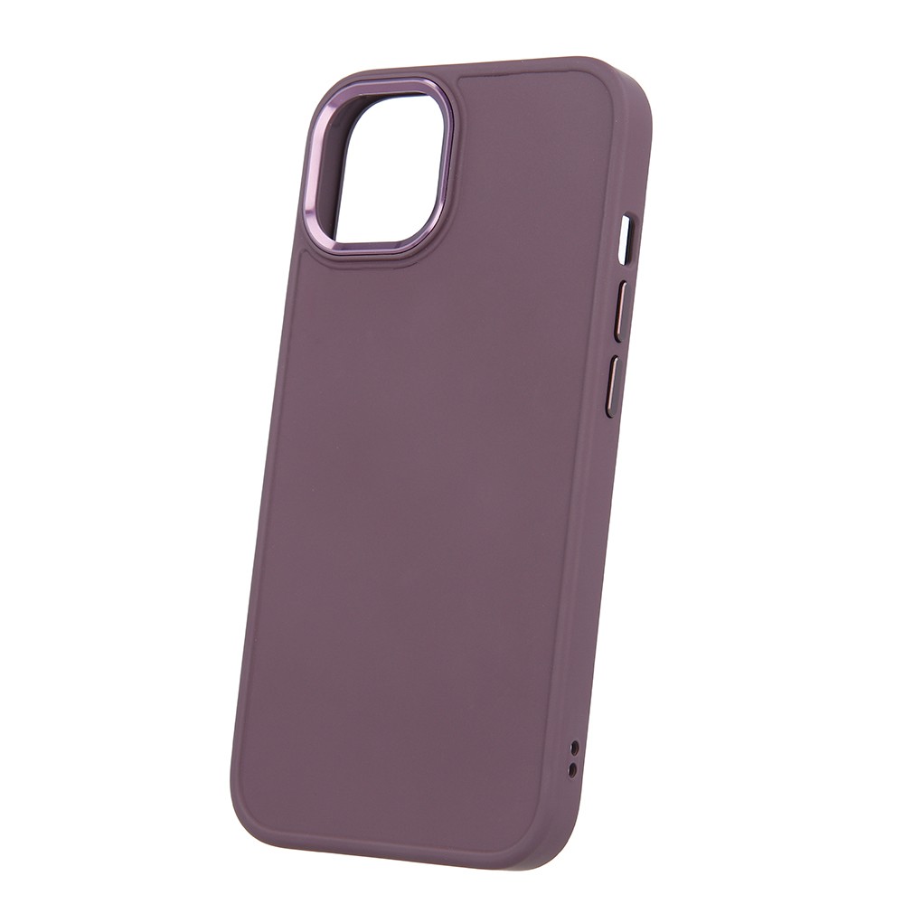 Apple iPhone 16 Silicon Satin Hátlap - Bordó