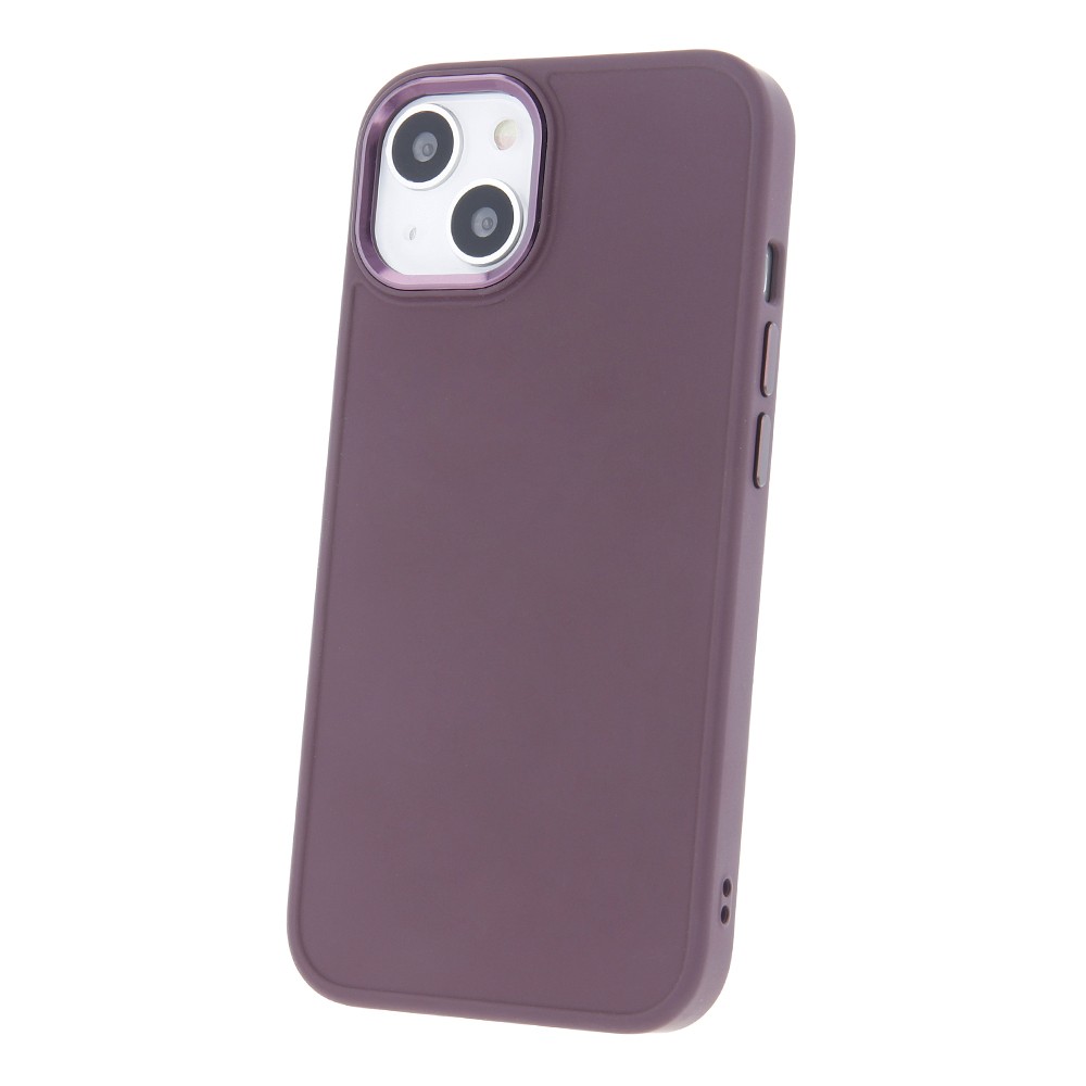Apple iPhone 16 Silicon Satin Hátlap - Bordó