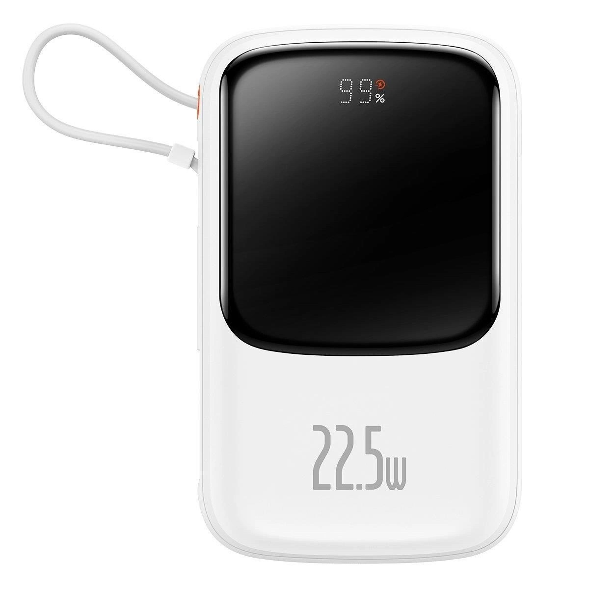 Baseus Qpow Digital 22.5W QC/PD/SCP/FCP 10000 mAh Powerbank USB-C Kábellel