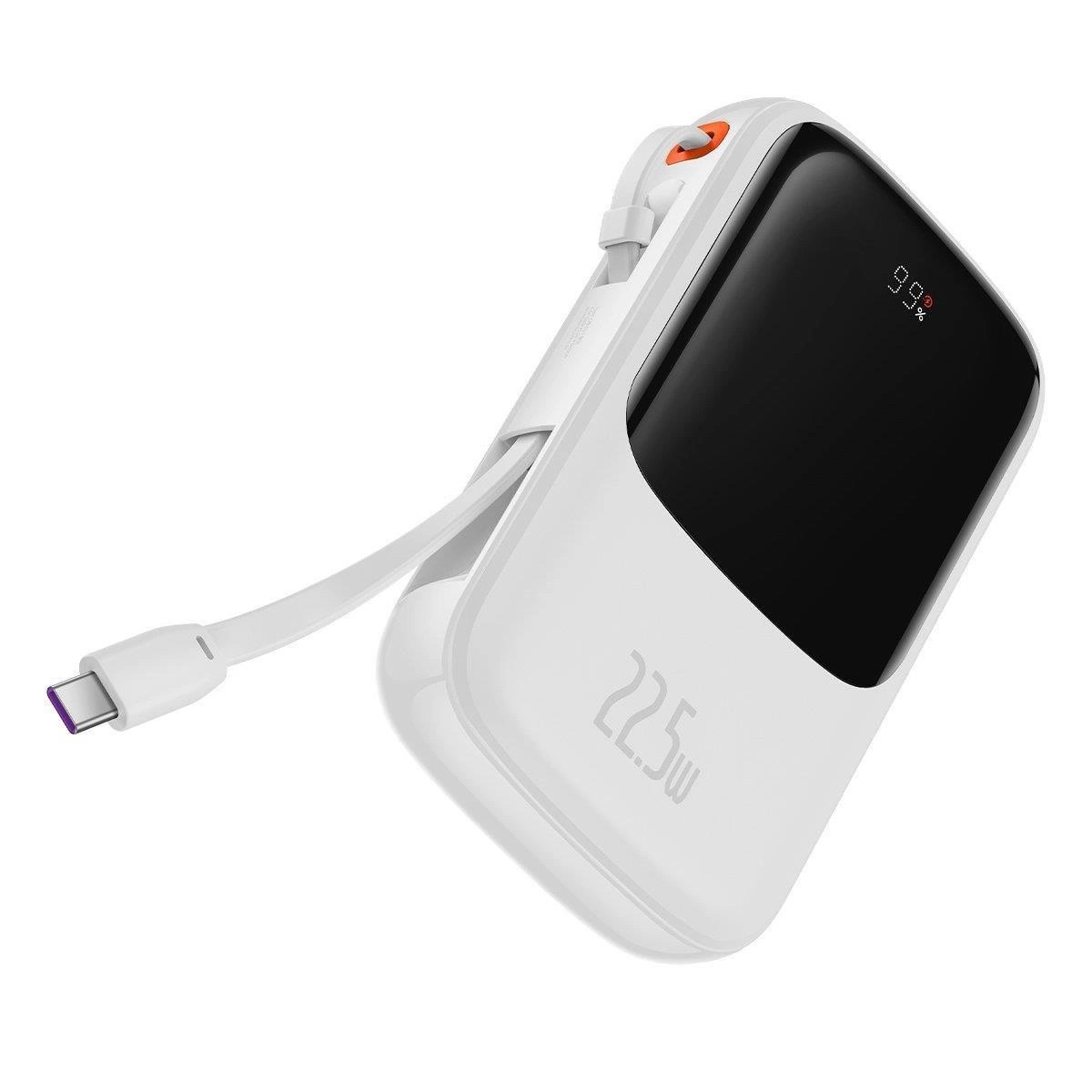 Baseus Qpow Digital 22.5W QC/PD/SCP/FCP 10000 mAh Powerbank USB-C Kábellel