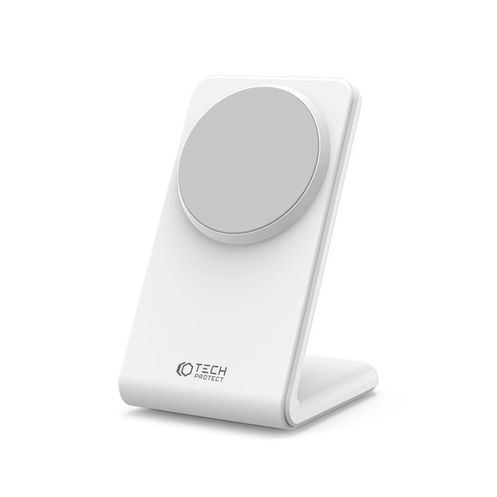 Tech-Protect QI15W-A23 MagSafe Asztali Töltő - Fehér