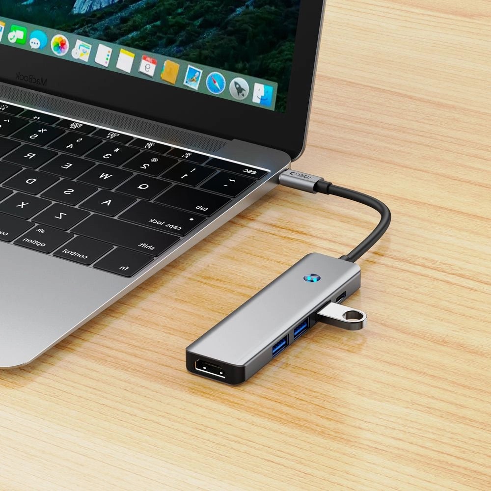 Tech-Protect HB01 HUB Adapter 5in1 USB-C + USB3.0 + HDMI 4K 60Hz + PD100W