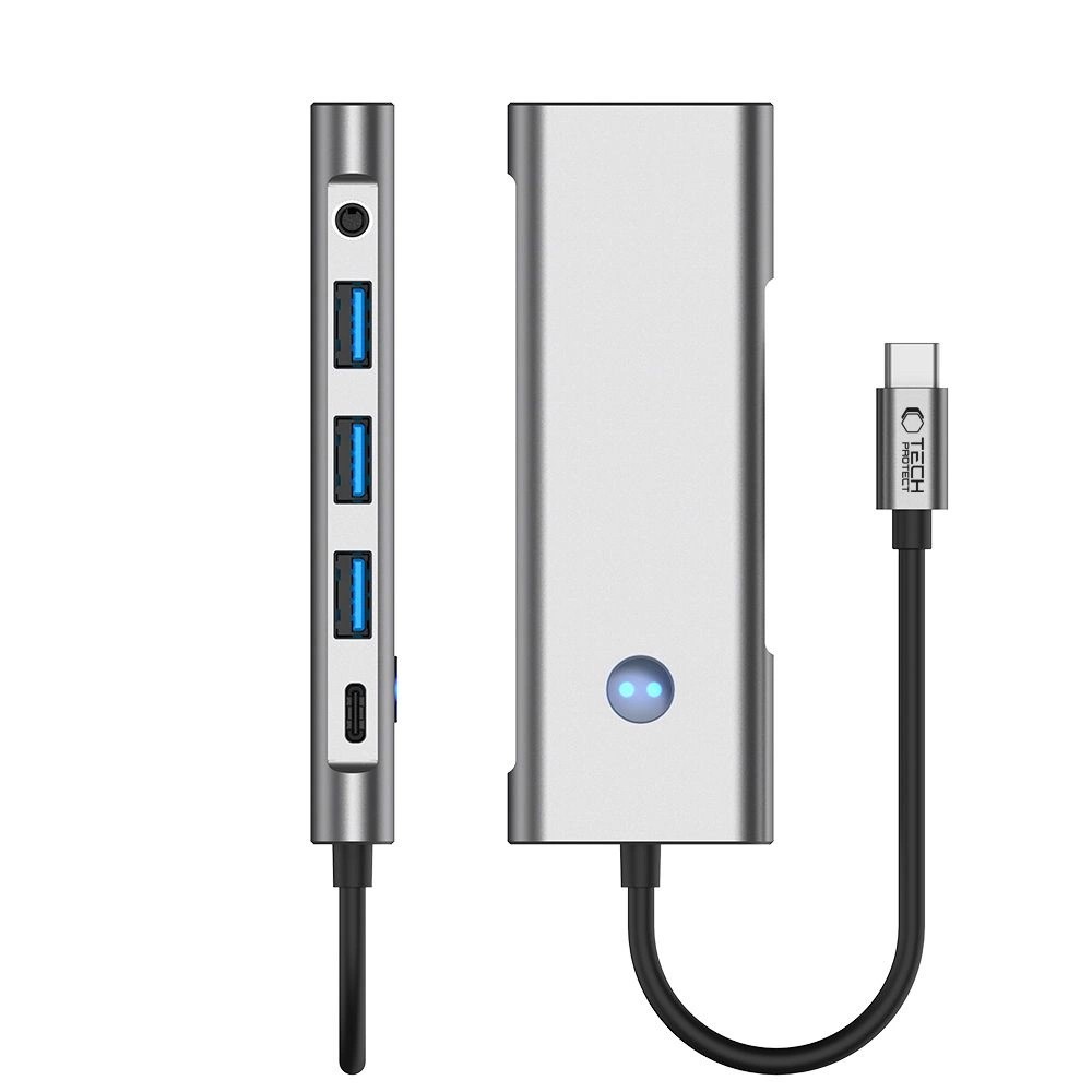 Tech-Protect HB04 HUB Adapter 9in1 USB-C + USB2.0 + USB3.0 + HDMI 4K 60Hz