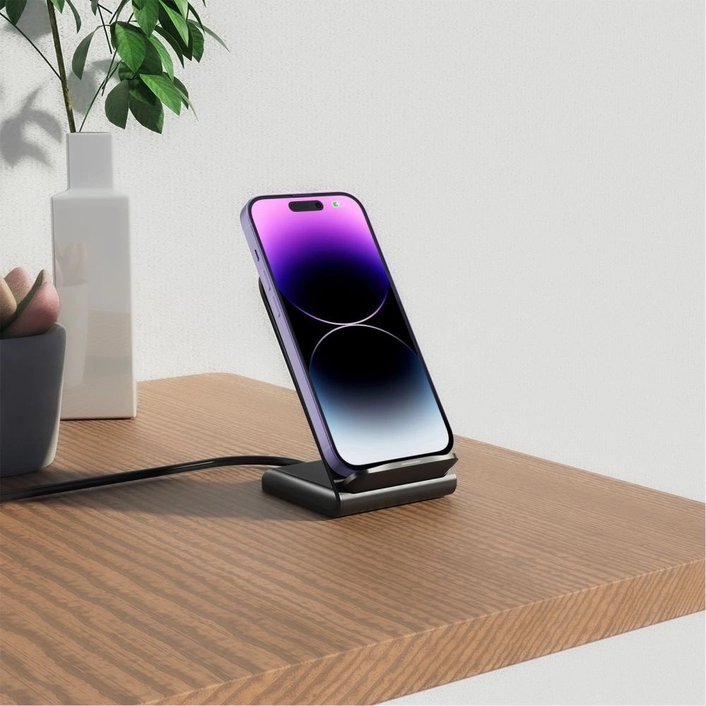 Tech-Protect QI15W-S2 Wireless Asztali Töltő - Fekete