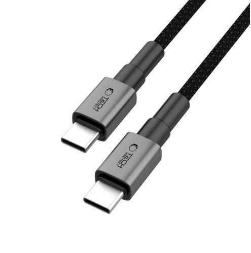 Tech-Protect UltraBoost 60W USB Type-C 25cm Adatkábel - Fekete
