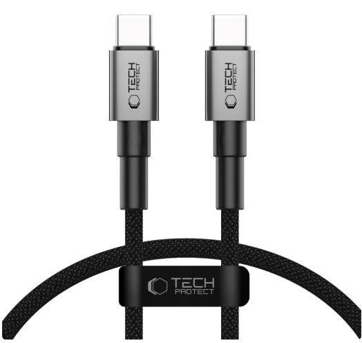 Tech-Protect UltraBoost 100W USB Type-C 1M Adatkábel - Fekete