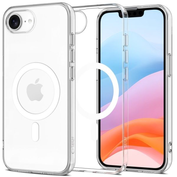 Apple iPhone 16e Tech-Protect FlexAir Magsafe Hátlap - Átlátszó